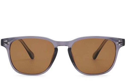 Lunettes de soleil rectangulaires en plastique violet #BS2503-0264