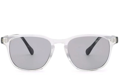 Rectangular Transparent Plastic Sunglasses #BS2503-0265