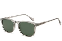 Rechteckige Sonnenbrille aus grauem Kunststoff #BS2503-0267