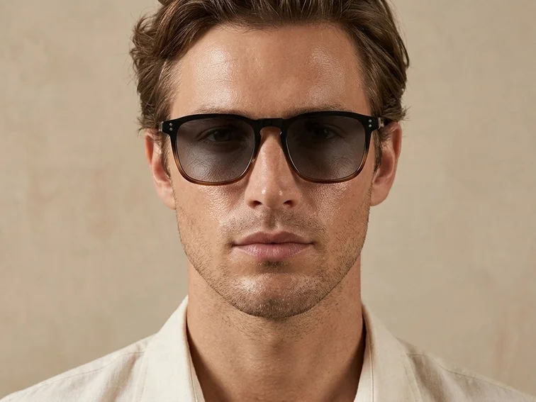 Rectangular Tortoiseshell Plastic Sunglasses #BS2503-0269