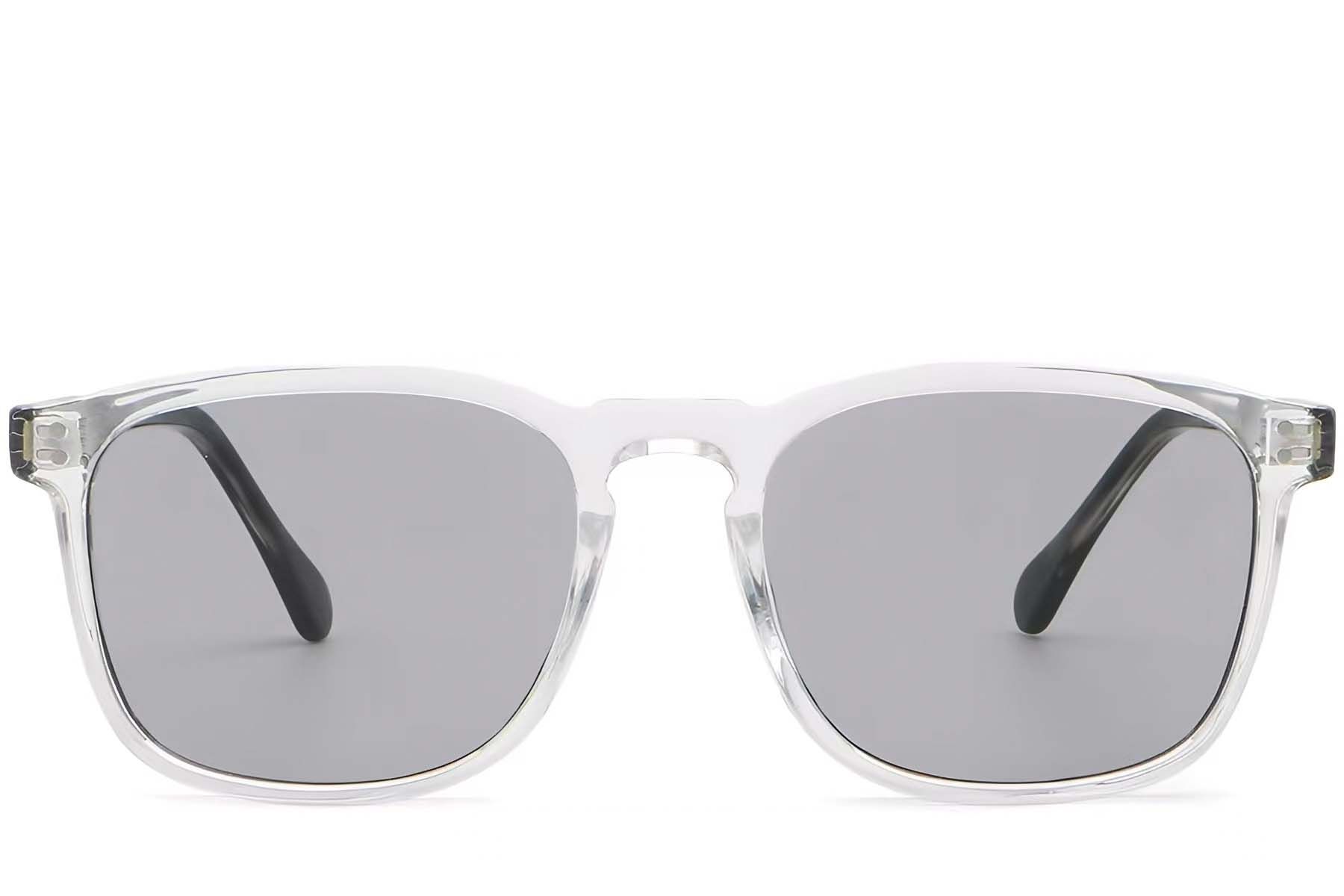 Rectangular Transparent Plastic Sunglasses #BS2503-0271