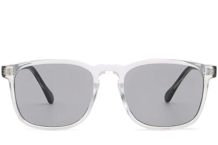 Rectangular Transparent Plastic Sunglasses #BS2503-0271