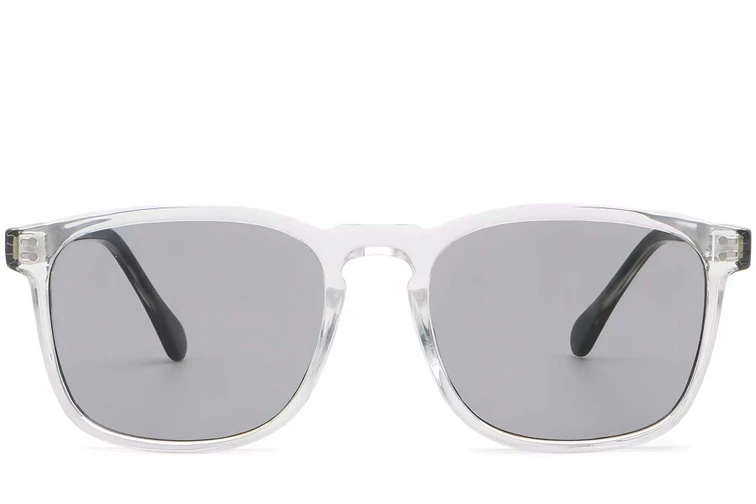 Gafas de sol rectangulares de plástico transparente #BS2503-0271