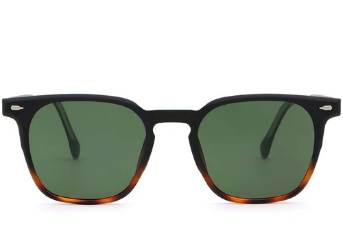 Rectangular Tortoiseshell Plastic Sunglasses #BS2503-0276