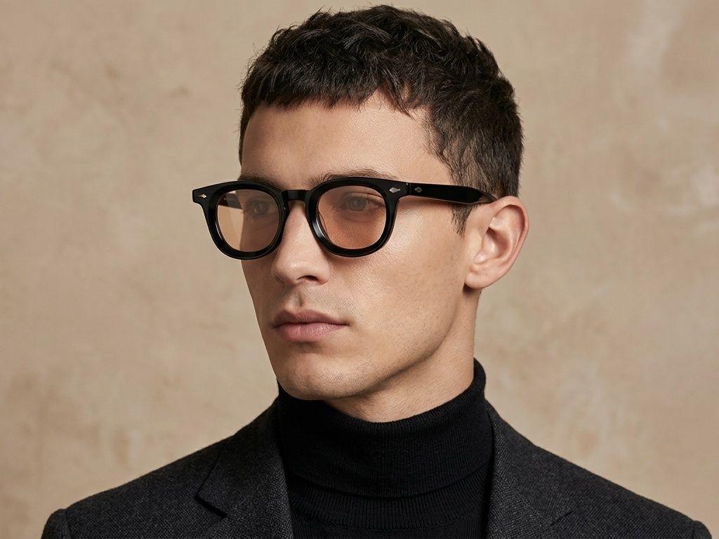 Oval Black Plastic Sunglasses #BS2503-0278