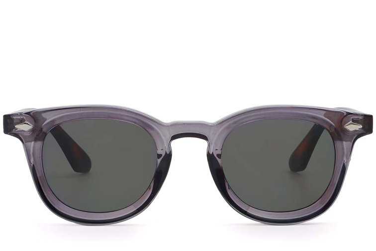 Gafas de sol ovaladas de plástico morado # BS2503-0279