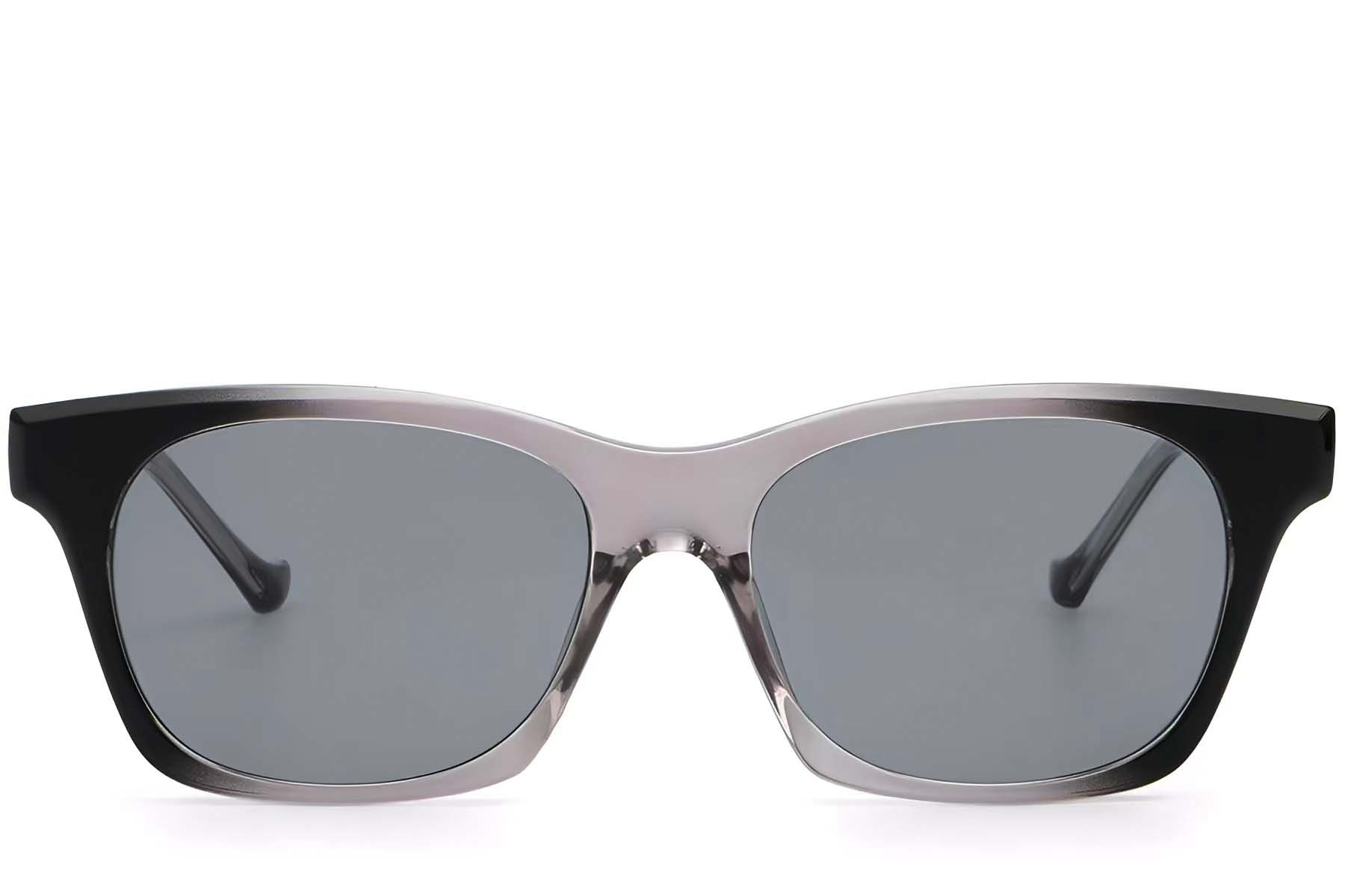 Rectangular Grey Plastic Sunglasses #BS2503-0283