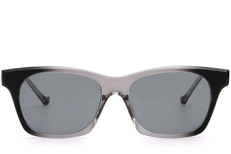 Rectangular Grey Plastic Sunglasses #BS2503-0283