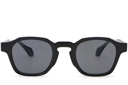 Geometric Black Plastic Sunglasses #BS2503-0284