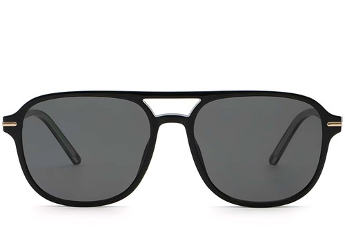 Aviator Black Plastic Sunglasses #BS2503-0290