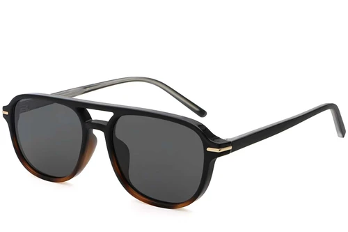 Aviator-Sonnenbrille aus Kunststoff mit Schildpattmuster #BS2503-0292