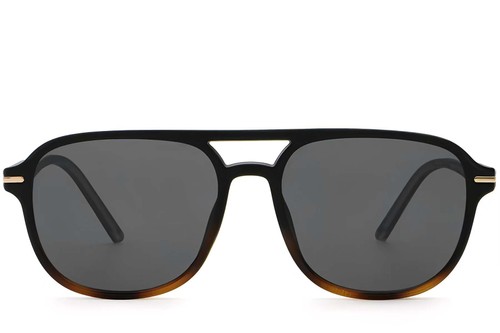 Aviator-Sonnenbrille aus Kunststoff mit Schildpattmuster #BS2503-0292