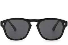 Rectangular Black Plastic Sunglasses #BS2503-0296