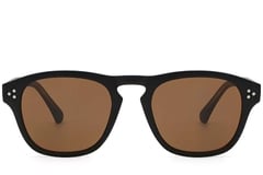 Rectangular Black Plastic Sunglasses #BS2503-0297