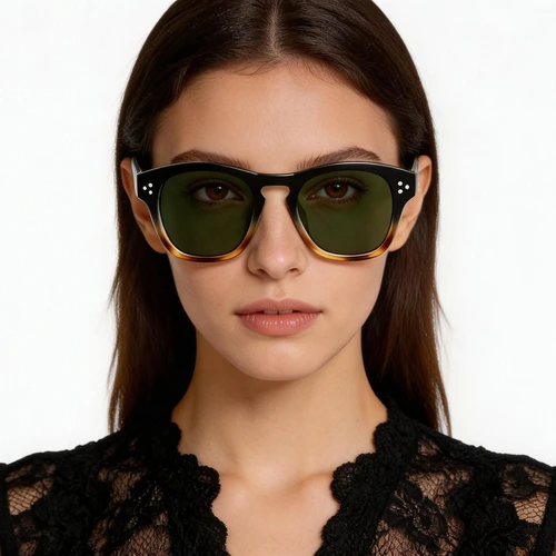 Rectangular Tortoiseshell Plastic Sunglasses #BS2503-0299