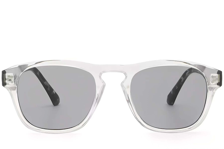 Rectangular Transparent Plastic Sunglasses #BS2503-0301