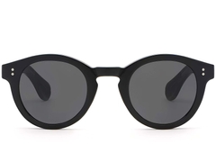 Oval Black Plastic Sunglasses #BS2503-0302