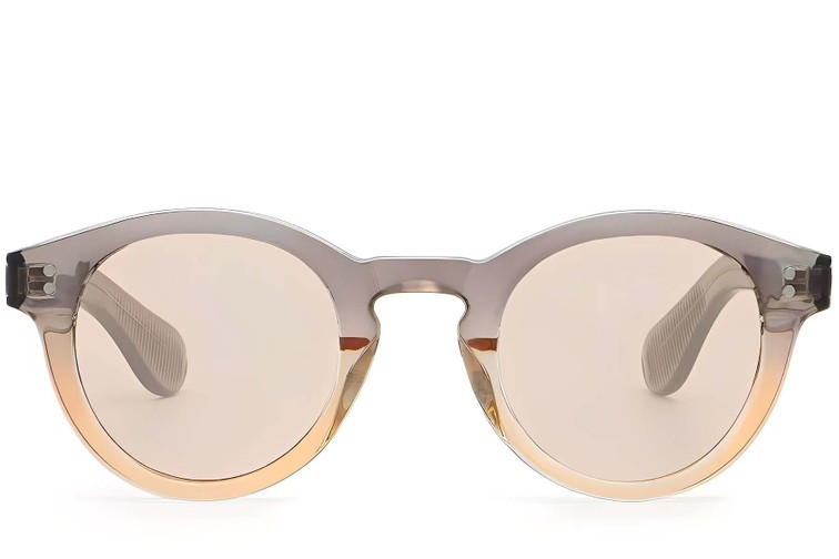 Gafas de sol ovaladas de plástico marrón n.° BS2503-0303