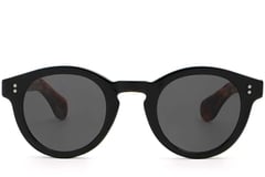 Oval Black Plastic Sunglasses #BS2503-0304