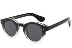 Oval Black Plastic Sunglasses #BS2503-0305