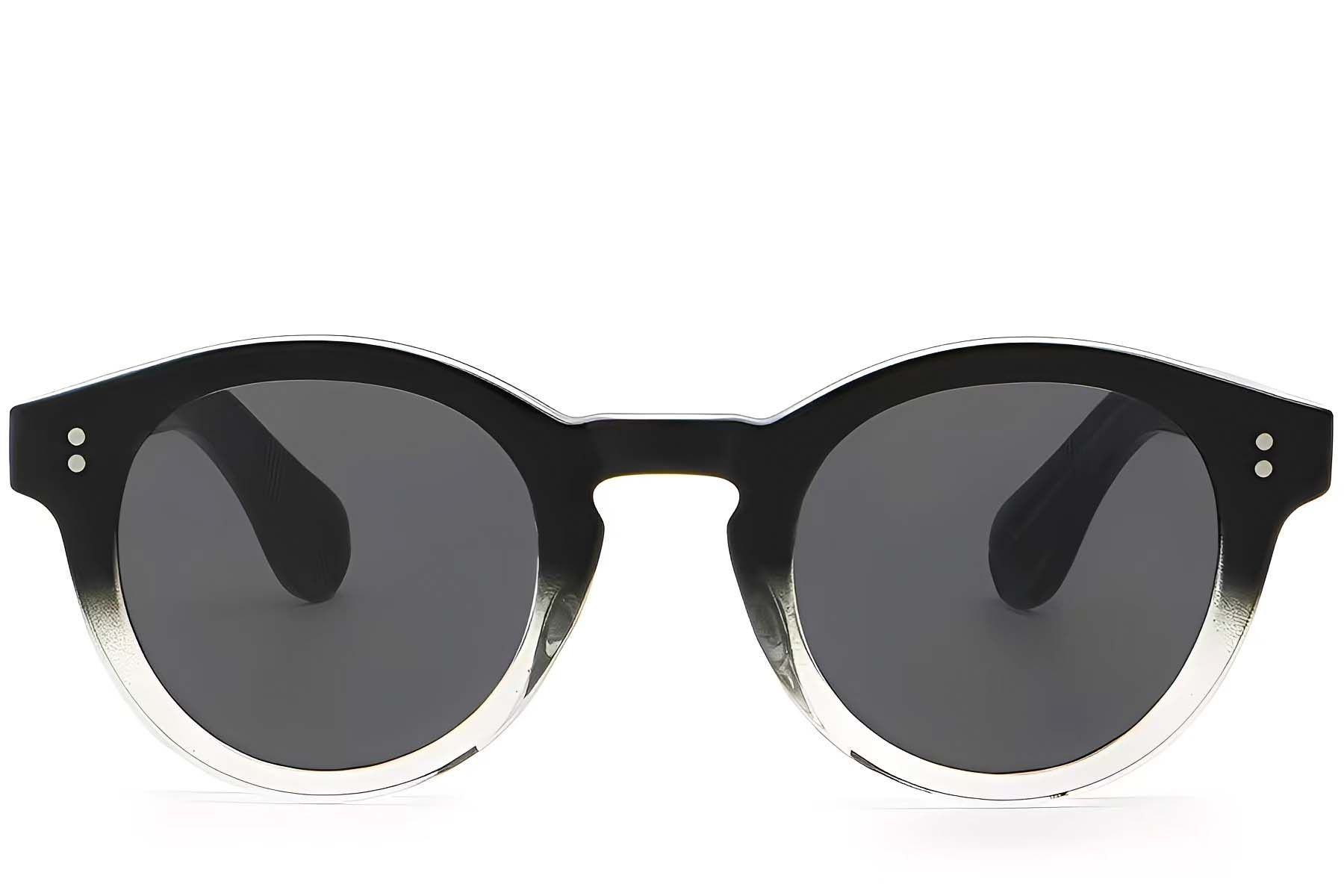 Oval Black Plastic Sunglasses #BS2503-0305