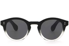Oval Black Plastic Sunglasses #BS2503-0305