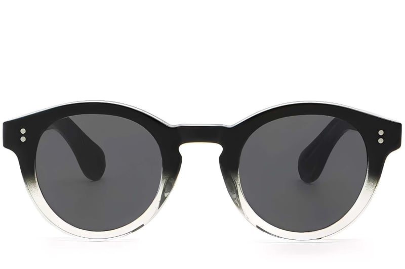 Oval Black Plastic Sunglasses #BS2503-0305