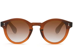 Oval Brown Plastic Sunglasses #BS2503-0306
