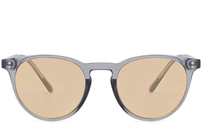 Oval Purple Plastic Sunglasses #BS2503-0309