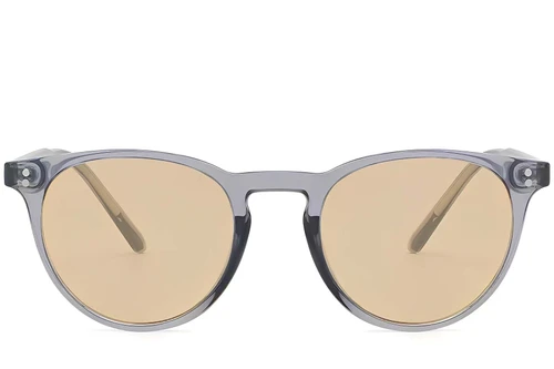 Oval Purple Plastic Sunglasses #BS2503-0309