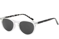 Oval Transparent Plastic Sunglasses #BS2503-0310