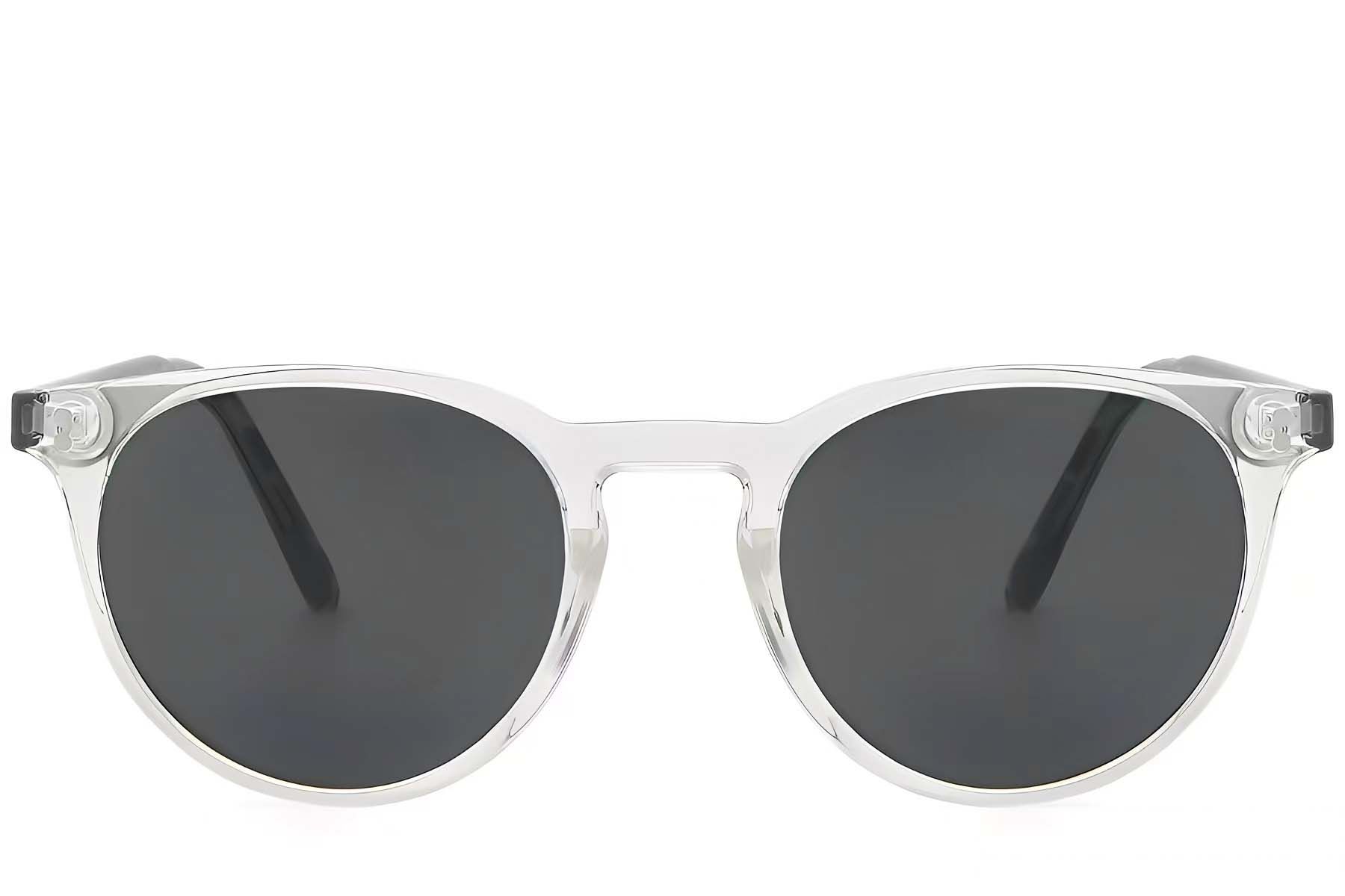 Oval Transparent Plastic Sunglasses #BS2503-0310