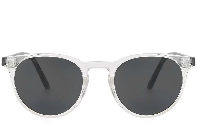 Oval Transparent Plastic Sunglasses #BS2503-0310