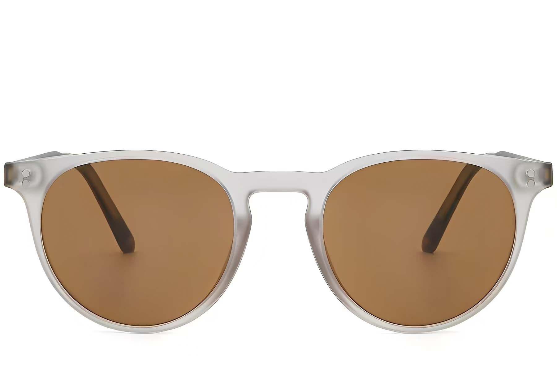 Oval Grey Plastic Sunglasses #BS2503-0311