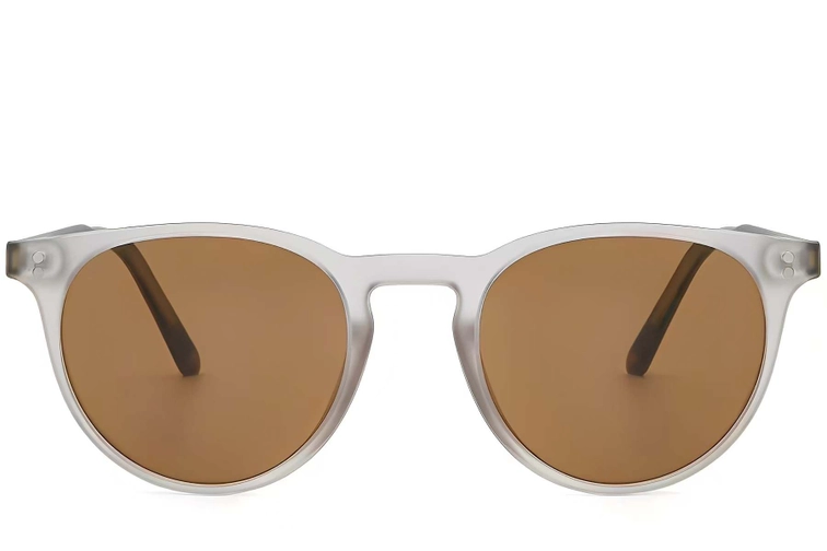 Oval Grey Plastic Sunglasses #BS2503-0311