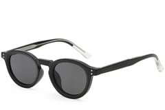 Oval Black Plastic Sunglasses #BS2503-0312
