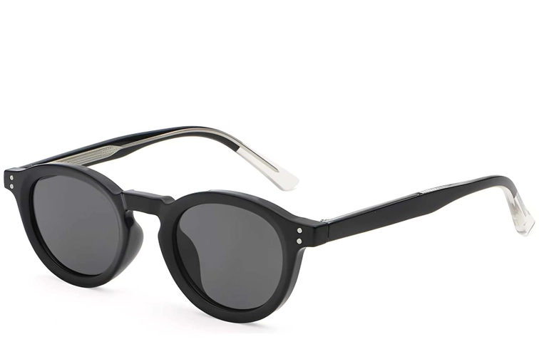 Oval Black Plastic Sunglasses #BS2503-0312
