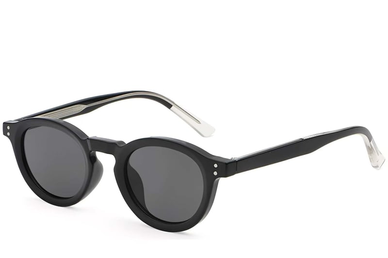 Oval Black Plastic Sunglasses #BS2503-0312