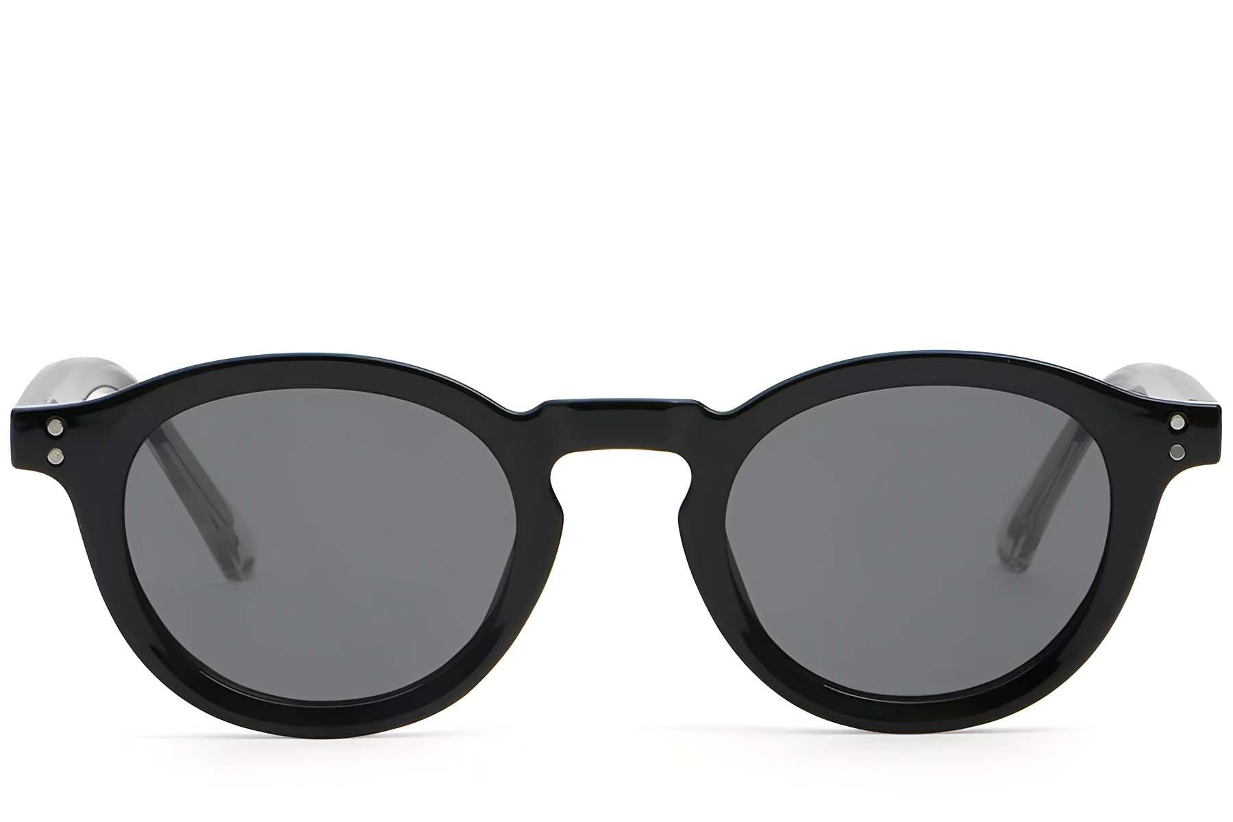 Oval Black Plastic Sunglasses #BS2503-0312