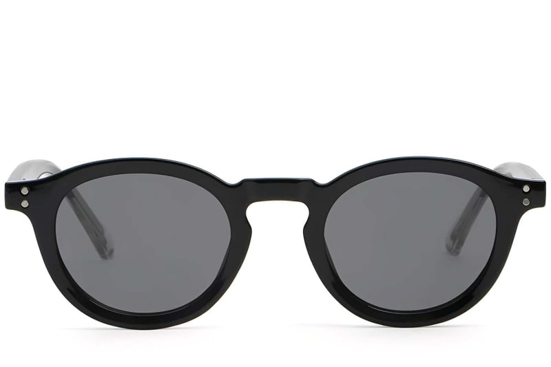 Oval Black Plastic Sunglasses #BS2503-0312