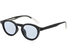 Oval Black Plastic Sunglasses #BS2503-0313