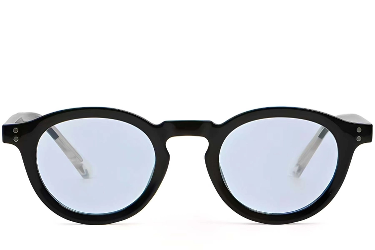 Oval Black Plastic Sunglasses #BS2503-0313