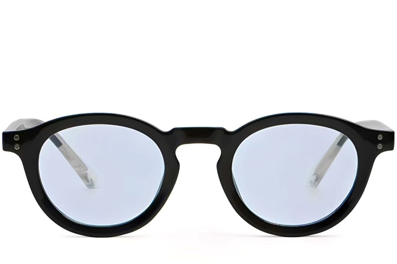 Oval Black Plastic Sunglasses #BS2503-0313