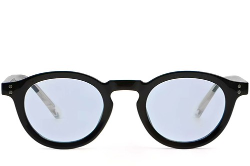 Oval Black Plastic Sunglasses #BS2503-0313