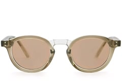 Oval Brown Plastic Sunglasses #BS2503-0314