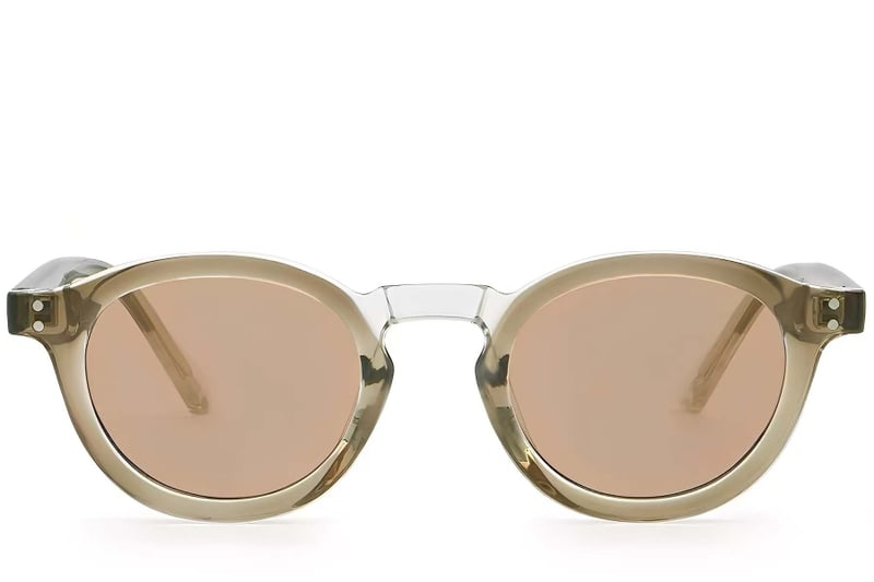 Oval Brown Plastic Sunglasses #BS2503-0314