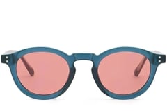 Oval Blue Plastic Sunglasses #BS2503-0315