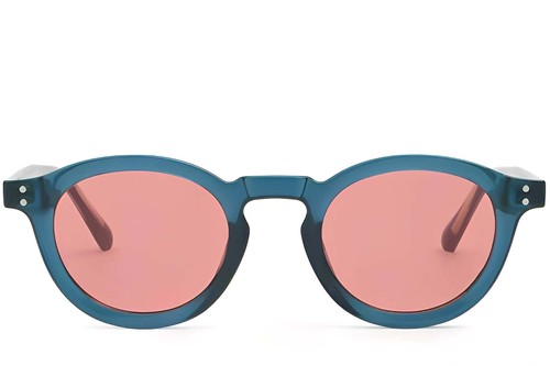 Oval Blue Plastic Sunglasses #BS2503-0315