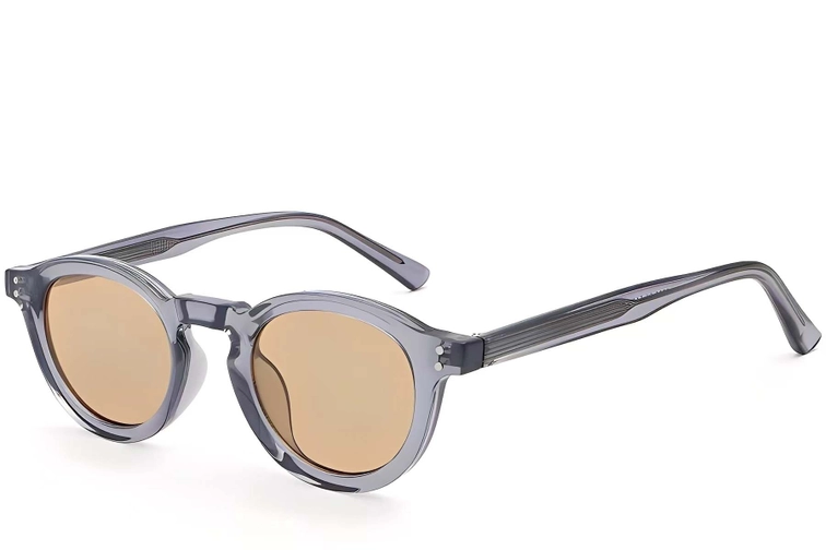 Oval Purple Plastic Sunglasses #BS2503-0316