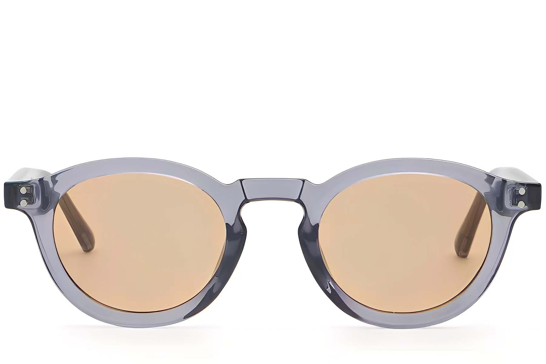 Oval Purple Plastic Sunglasses #BS2503-0316